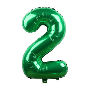 32inch Green Number 0-9 Foil balloons birthday party wedding For Valentines Wedding Decorations Designanniversary decoration balloons