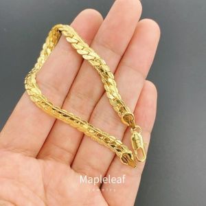 916 gold 5mm Fried Dough Twists snake bone lady bracelet Accessories Jewelry Gifts Hypoallergic