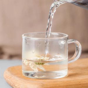 Gelas kaca /Cangkir teh/teh bunga bahan kaca anti panas