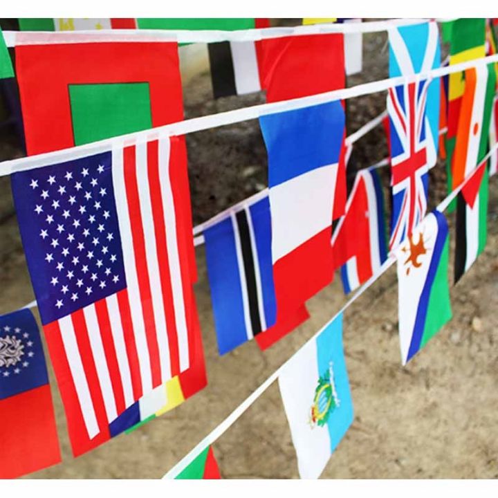 (Bargain price decoration)1 set Different Countries Hanging Flag