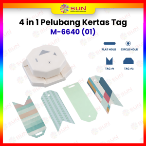 4 in 1 Tag Corner Cutter KAMEI - SUN Pelubang Kertas 6640