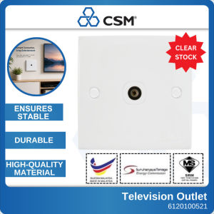 Selamat 2K101 Television Outlet 2K101-TV TV Antenna Wall Socket TV Signal Outlet Durable Wall Plate Socket