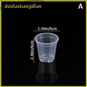 [Duola] Round Planter Pot Orchid Nursery Container Planter Container Transparent Orchid Container Round Starting Pots