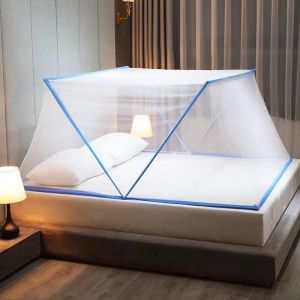 DuduMart Adult Folding Mosquito Net Portable Folding Mesh Net Tent Free Installation Breathable