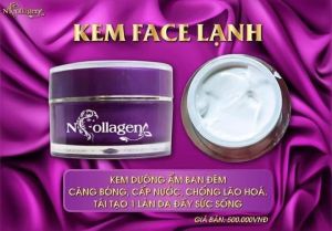 Kem lạnh dưỡng da mặt kem dưỡng da ban đêm N Collagen dưỡng ẩm giúp làn da mềm mịn căng bóng chống lão hóa săn chắc làn da hộp 25gr.