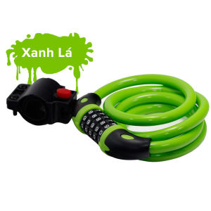 Khóa Xe Đạp Dây Lõi Thép 5 Số Dài 120cm – Chọn Màu – Bộ Khóa Xe Máy Thông Minh Chống Trộm Cao Cấp Chính Hãng Amalife