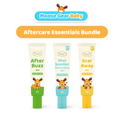 Moose Gear Baby Aftercare Essential Bundle 20g (1x Scar Away 1x Shot Soother 1x After Buzz)