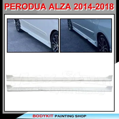 PERODUA ALZA 2014-2018 FACELIFT SE STYLE FULLSET SKIRTING(FRONT SKIRT SIDE SKIRT REAR SKIRT)PU GETAH/FIBER BODYKIT