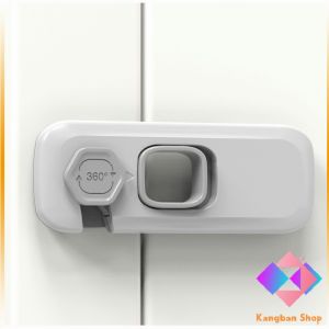 KANGBAN ล็อคนิรภัยสี่เหลี่ยม ตัวล็อคประตูตู้เย็น ราคาต่อ 1 ชิ้น  ตัวล็อคที่ป้องกันไม่ให้เด็กเปิดลิ้นชัก safety lock
