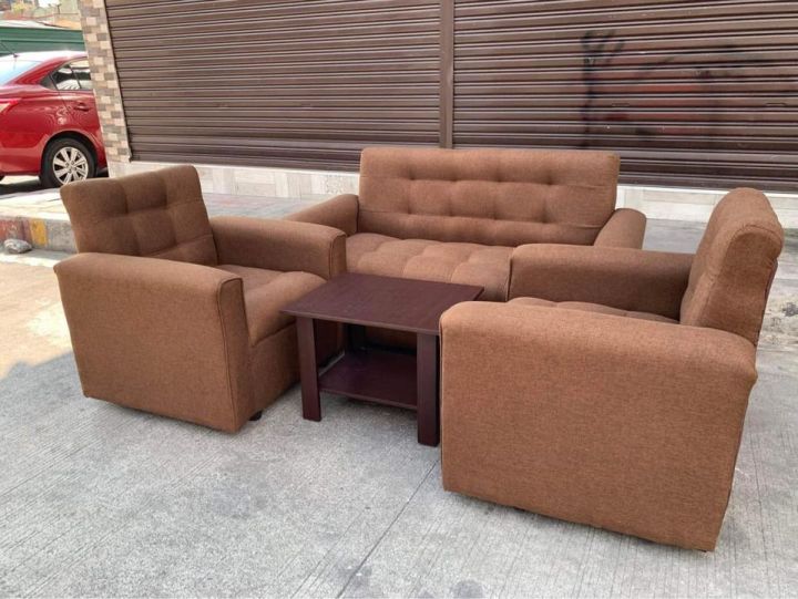 Ambassador sofa set brown uratex foam Modern Sofa With Removable