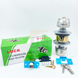 Door Knob 5831 Golden Dragon  Lock Stainless Steel With 3 Keys (Round Handle)