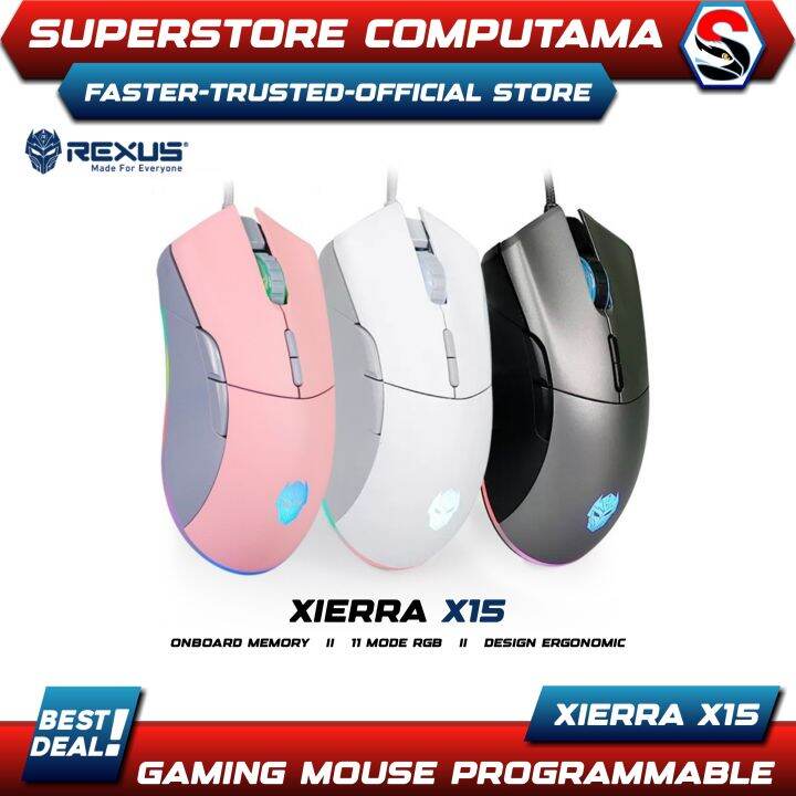 Rexus Xierra X15 RGB Gaming Mouse