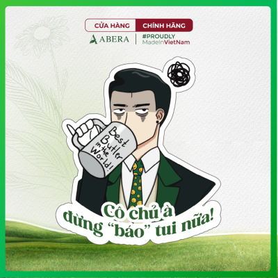 Ngẫu Nhiên Sticker Độc Quyền Quản Da Abera - Dễ Thương Giúp Ghi Nhớ Skincare Mỗi Ngày
