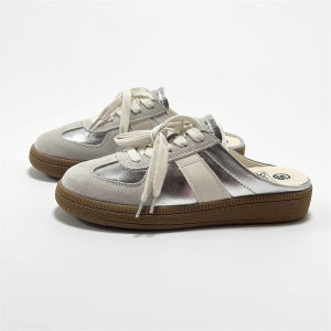 [Free Shipping] Fashionable WomenS Slip-On Sandals For Spring And Autumn Casual White Flat-Soled Slippers