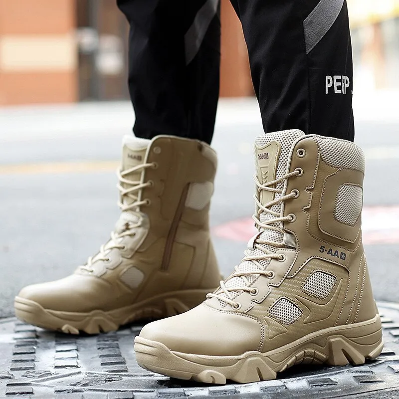 Mens casual combat boots best sale