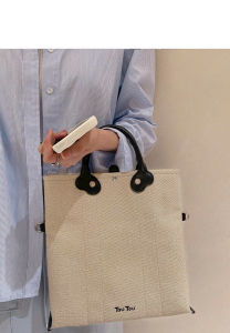 Túi Tote T0UT0U Canvas Có Dây Đeo Chéo Dễ Thương Size 30cm Fulltag Túi Vải (Auth Tuồn)