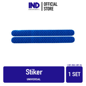 Stiker-Sticker Anti-Pelindung-Cover Baret Reflektor-Reflective Terang-Lampu Spion 2 Pcs Merah-Kuning-Biru-Putih
