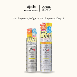 Ajuste UV Spray | Non Fragrance 100g + 200g | SPF50+/PA++++ | Sunscreen/Sunblock | Lightweight | [Made in Japan]