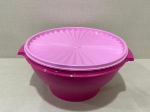Tupperware Servalier Salad Bowl (3.8L) - Magenta Pink | Airtight Instant Sun Seal | Serving & Storage| RAYA |KEDAP UDARA NO SALAD SPOONS