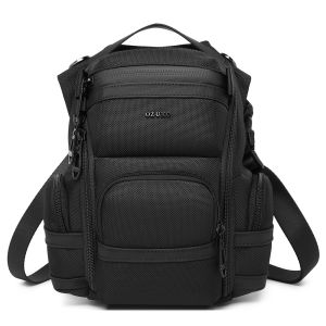 OZUKO 9816 NEW ARRIVAL Anti-Theft Travel Crossbody Bag (20x12x36CM) (8.6L) 0.58kg Premium Oxford Fabric Waterproof Sling Backpack with Quality Zipper | Fits 11-Inch Tablet No Laptop Fit Multi-functional Tech Tactical Chest Shoulder Pack Pouch for Men