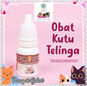 Obat Tetes Kutu Telinga Ampuh Membasmi Kutu di dalam Telinga Kucing /Anabul