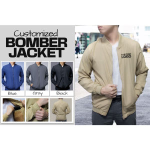 Windbreaker Water Resistant Jacket NO Hood Personalized Logo Print breathable UV-resistant NEW Bomber Jacket/