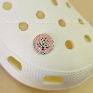 Charm gắn dép giả kim mẫu B28 phụ kiện sticker giả kim trang trí dép sục