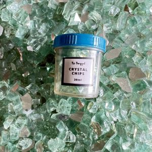 Pecahan Batu Kristal Crystal Chips JADE Stone Flakes Warna HIJAU TOSCA Elegant Hiasan Resin Gelas Kaca Glass Shards Mica