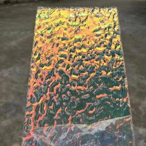 แผ่นอะคริลิกลายหินรุ้ง สีมหัศจรรย์ ลายคลื่นน้ำ MMA บริการตัดพลาสติกตามความหนา 1-20 มิลลิเมตร 10 มิลลิเมตร