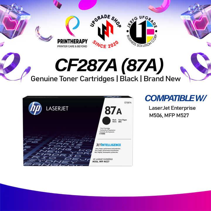 HP 87A CF287A Black Original LaserJet Toner Cartridge 87A | Lazada PH