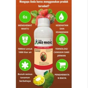 RED MAGIC PLUS Herbisida 1 LITER PEMBASMI GULMA ORIGINAL
