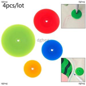 [COD] dgheg 4pcs Patchwork Equidistant Ruler Seam Parallel Wheel Cloth Sewing Scribing Tool