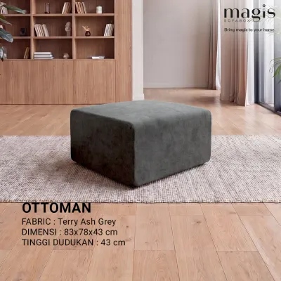 Magis Sofa Modular YONA Terry Ash Grey | Paket Sofa Set Minimalis