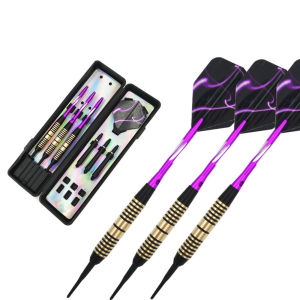 Fox Smiling 3pcs Professional Electronic Soft Tip Darts 18g Darts With Aluminum Alloy Shaft With Case