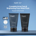 [KAHF PAKET 2IN1 COMBO DAY & NIGHT] Complete Acne Care & Brightening Face Wash Pack 100 ml isi 2 pcs - Wajah Glowing, Cerah, Anti Ketarik, Bebas Jerawat - Skincare Pria - Kombinasi Sabun Cuci Muka Sesuai Kondisi Kulit. 