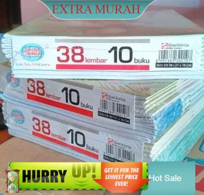 ( PROMO ) 1 pack isi 10 buku / buku tulis 38 lembar sinar dunia (SIDU) Tersedia isi 10 & 5 buku