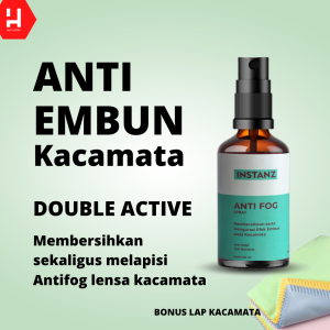 Instanz Cairan Pembersih Kacamata Anti Fog Instanz Pembersih Kacamata Spray Anti Fog Pembersih Kacamata Anti Embun Anti Uap 60 ML