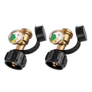 2Pcs Propane Tanks Gauge Level Indicator Propane Tanks Gauge Leak Detector for Cylinder Propane Heater Fireplaces