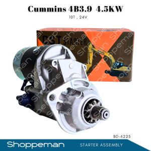 CUMMINS 4B3.9 STARTER ASSEMBLY 4.5KW 10T 24V BD-6225