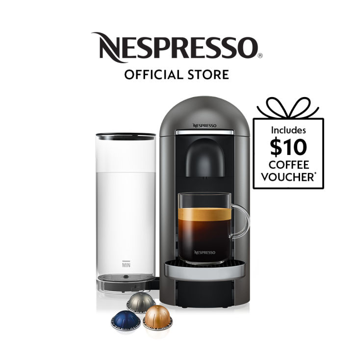 Nespresso VertuoPlus Premium Coffee Machine Titan Lazada Singapore