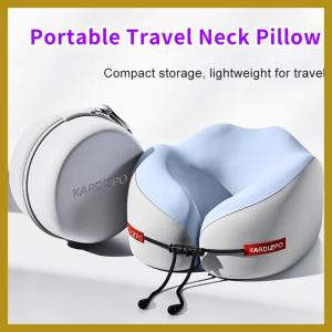 【Hot-selling Ready Stock】 Memory foam U-shaped travel portable neck support pillow for airplane sleeping - cervical neck cushion for headrest U-shaped neck pillow for  travel