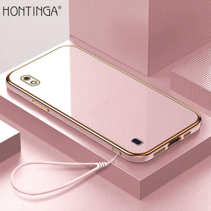 Hontinga Casing Case For Samsung Galaxy A10 Case Fashion Solid