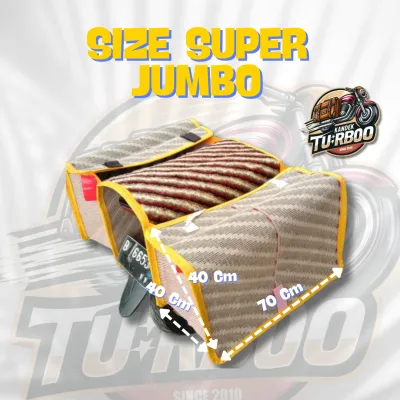 Tas Motor Tas Obrok Tas Kurir Tas Pos Kandek Beronjong Motor Tas Lampit Motor Bagasi Motor Bahan Goni Super Kuat dan Tebal