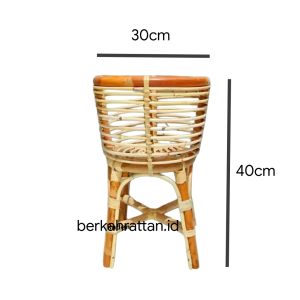 Standing Pot Rotan Natural Finishing Mengkilap / Pot Bunga Aesthetic Ruang Tamu