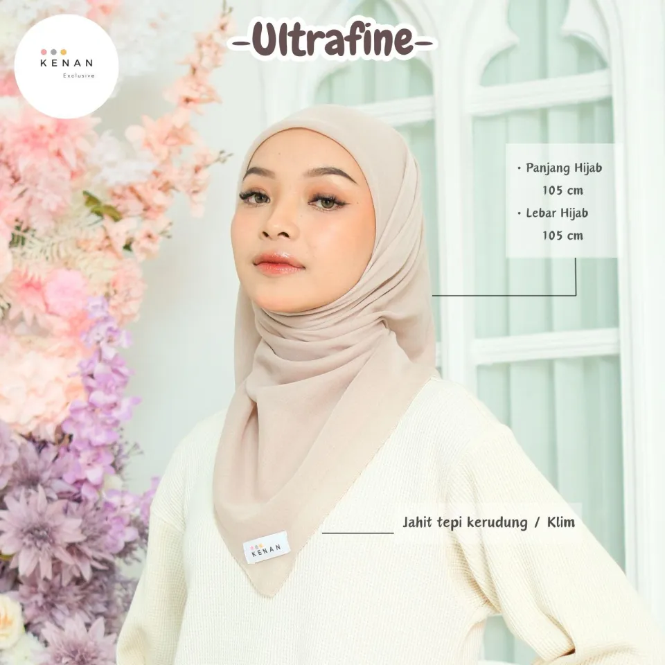 KENAN Hijab Segi Empat Premium Bella Square(Ultrafine