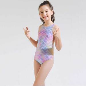 BAJU RENANG MERMAID Tahun Bayi Anak BALITA Perempuan Pakaian Renang Musim Panas Pola Sisik Ikan Lucu Pelatihan Profesional One Piece Swimsuit Fashion Pakaian Putri Duyung