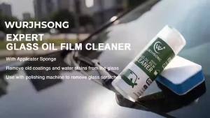 Glass Polish Compound Car Glass Scratch Remover Oil Film & Water Spot Cleaner for Windshield Windows Mirror Remove Wiper Marks Swirls Hard Water Stains - 1.69 Fl Oz