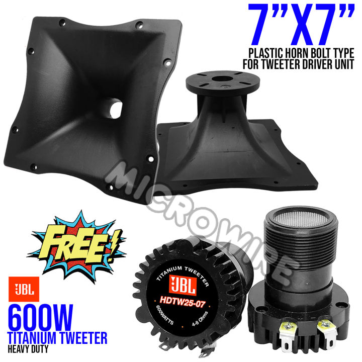 Plastic Tweeter Horn Curved Plastic 7