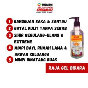 Raja Gel Bidara Body Enhancer with Pump Dispenser for Skin Brightening and Long-lasting Freshness