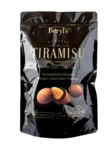 Beryls Tiramisu Almond Dark Chocolate อัลมอนด์เคลือบช็อกโกแลต BBF.28/12/26
